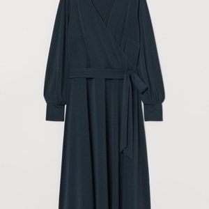 Crêped Wrap-front Dress